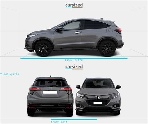 honda hrv 2018 specs|honda hrv length and width.